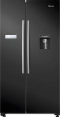 Hisense RS741N4WBE - Black American Fridge Freezer - 578L - E Energy Rating