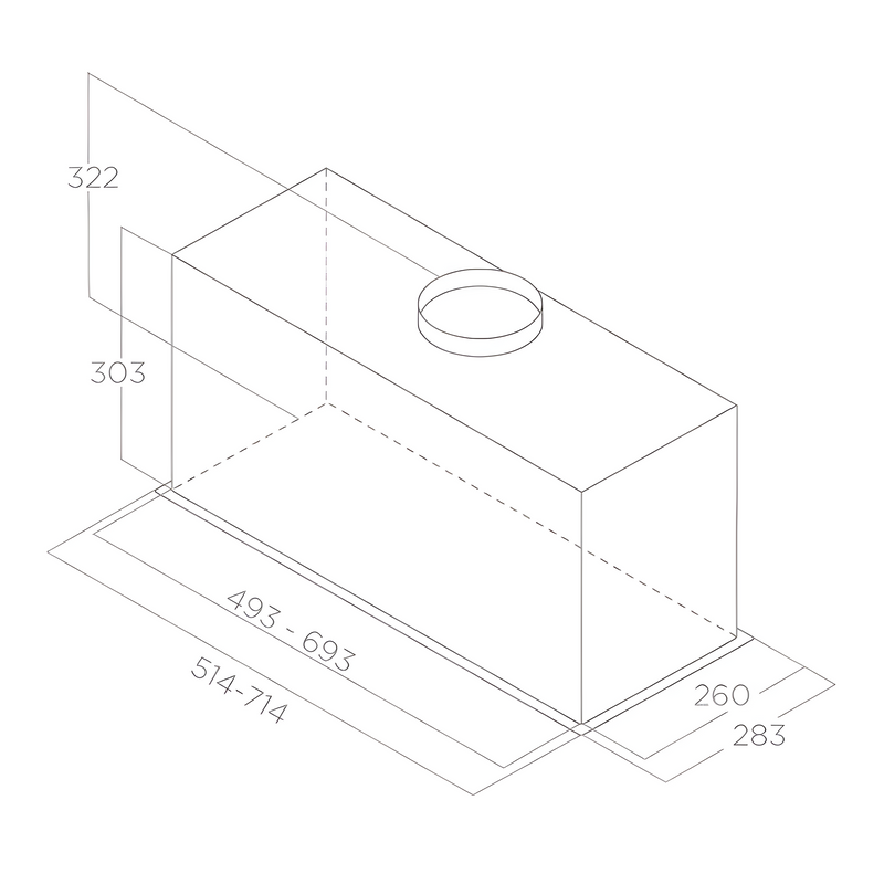 Elica LANE-80-SS - Stainless steel Canopy Extractor Hood - B energy