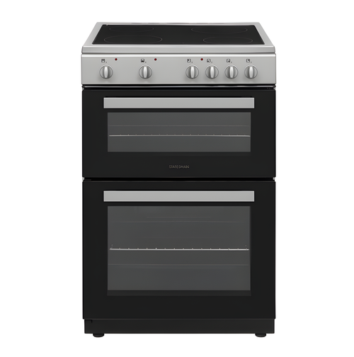 Statesman EDC60S2 - Silver 4 Zone Electric Cooker - A energy