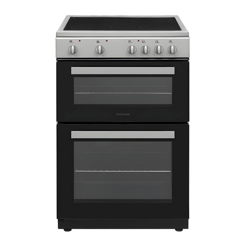 Statesman EDC60S2 - Silver 4 Zone Electric Cooker - A energy