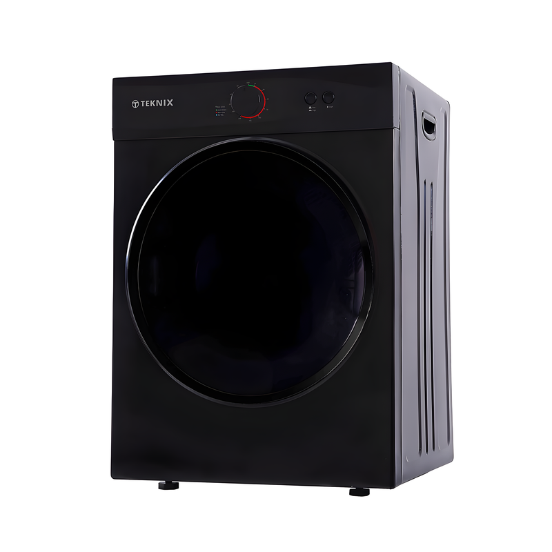 Teknix TKV3B - Black 3KG Tumble Dryer - Vented - C Energy