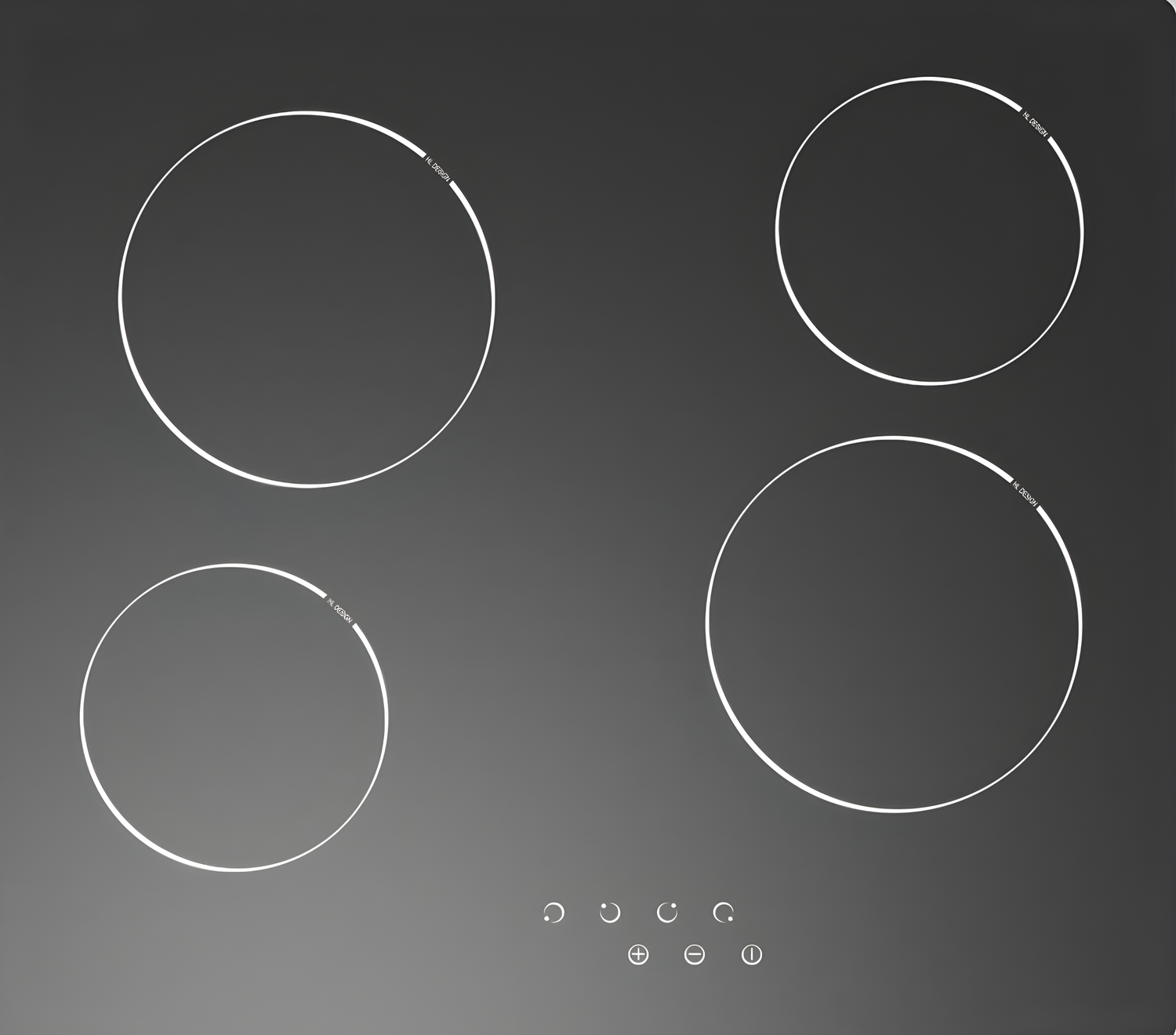 Cata UBTCC60LC.1 - 4 Zone Electric Hob Satin Glass finish