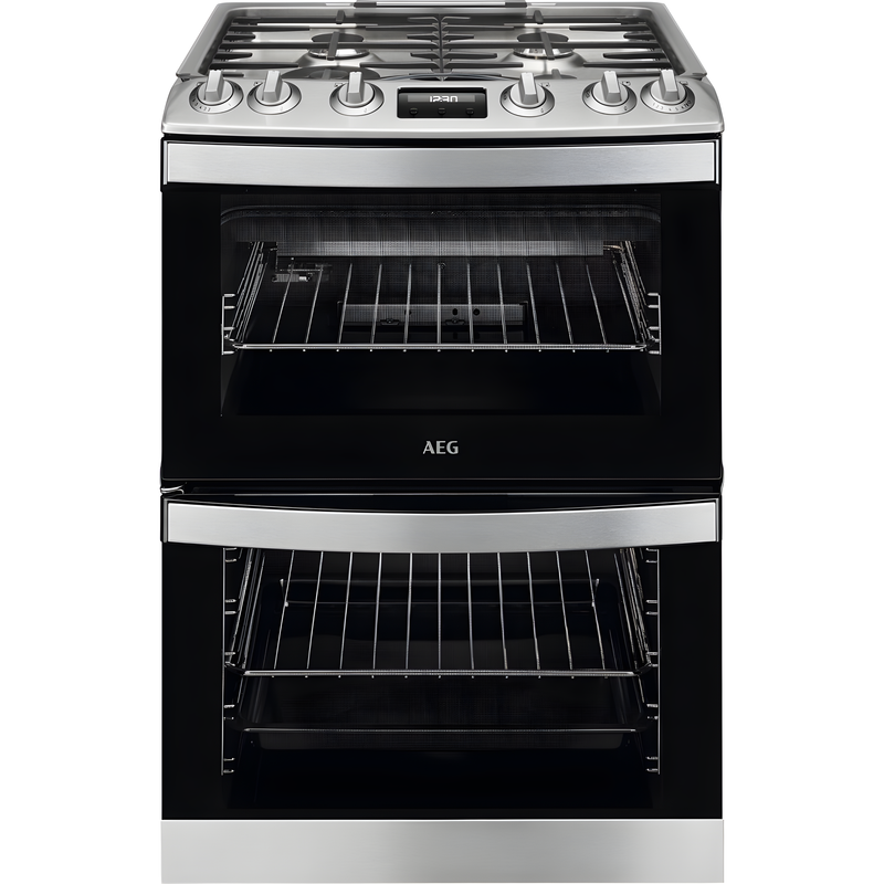 AEG CGB6131ACM - Stainless Steel Gas Cooker - Double Oven - 83/36L Capacity - A Energy Rating