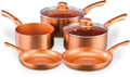 Teknix 5 Piece Copper Pan Set