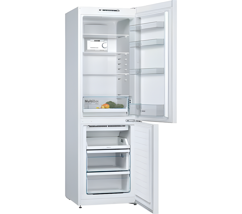 Bosch KGN36NWEAG - White Freestanding 60/40 Frost Free Fridge Freezer - E energy