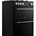 Belling FSA VISION 60DF BSS - Black Dual Fuel Cooker with Double Oven - 60cm 99L - A Rated