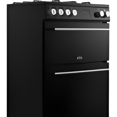 Belling FSA VISION 60DF BSS - Black Dual Fuel Cooker with Double Oven - 60cm 99L - A Rated