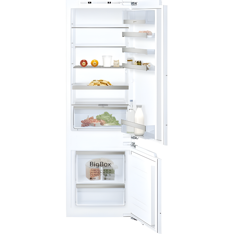 Neff KI6873FE0G - White Integrated 70/30 Low Frost Fridge Freezer - E energy