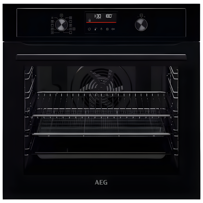 AEG BEX535A61B - Black Built in Electric Single Oven - Aqua cleaning - A+ energy