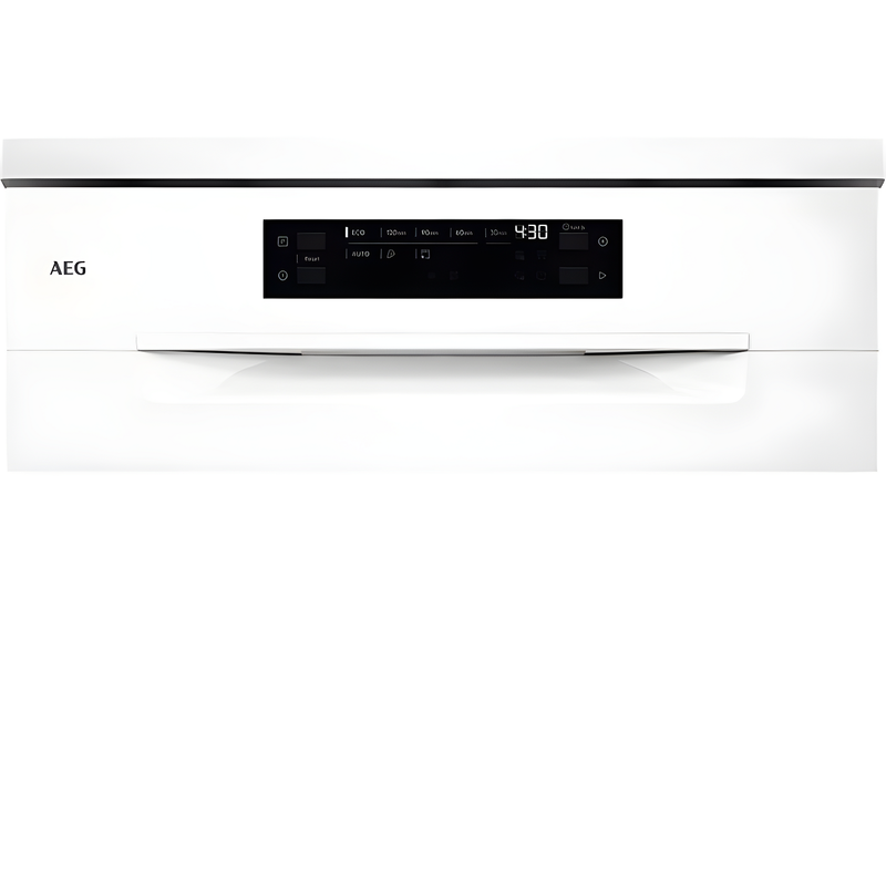 AEG GF5200D1SNW - White 60cm Freestanding Dishwasher - 13 Place Settings - D Energy
