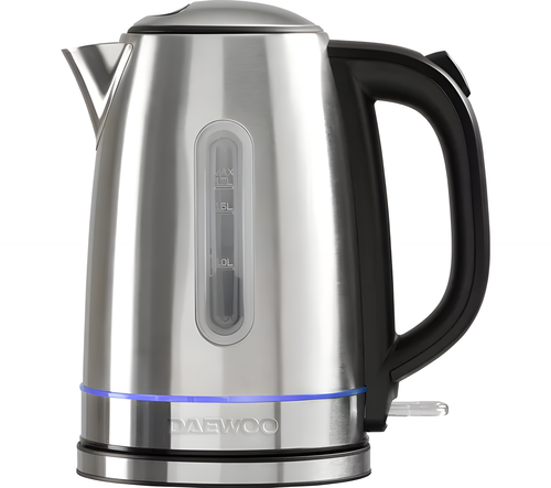 Daewoo SDA2544GE - Stainless Steel Kettle - 1.7L - 3kW