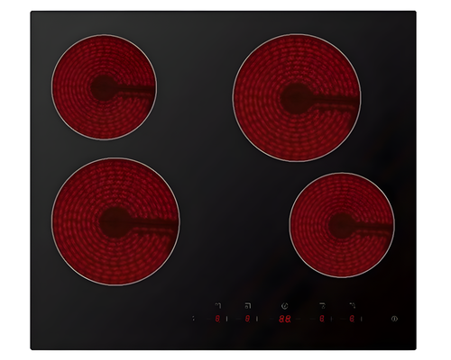 Midea MC-6F6004R242 - Black Ceramic Hob - 60cm - 4 Zones