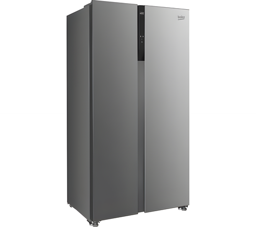 BEKO ASL1532PX - Brushed Steel American Fridge Freezer - 532L - D Energy