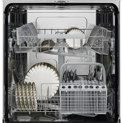 AEG GF5200D1SNW - White 60cm Freestanding Dishwasher - 13 Place Settings - D Energy