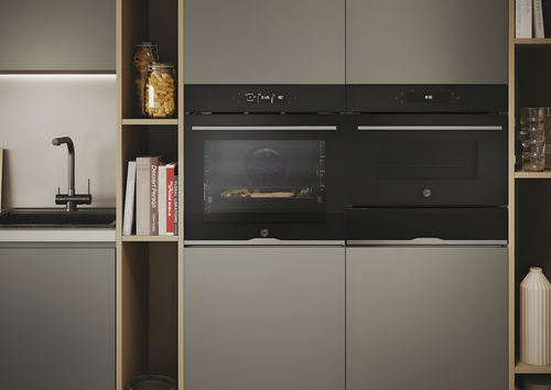 Hoover HO6 S5G3YTX - Black with Stainless Steel Single Oven - 78L - A++ Energy