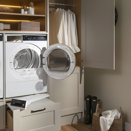 Caple TDF1100 - White 10KG Heat Pump Tumble Dryer - A++ Energy