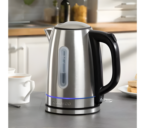 Daewoo SDA2544GE - Stainless Steel Kettle - 1.7L - 3kW