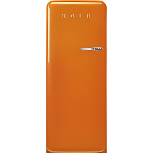 Smeg FAB28LOR6 - Orange 50s Style Fridge - Left Hand Hinge With Icebox