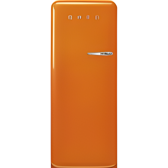 Smeg FAB28LOR6 - Orange 50s Style Fridge - Left Hand Hinge With Icebox