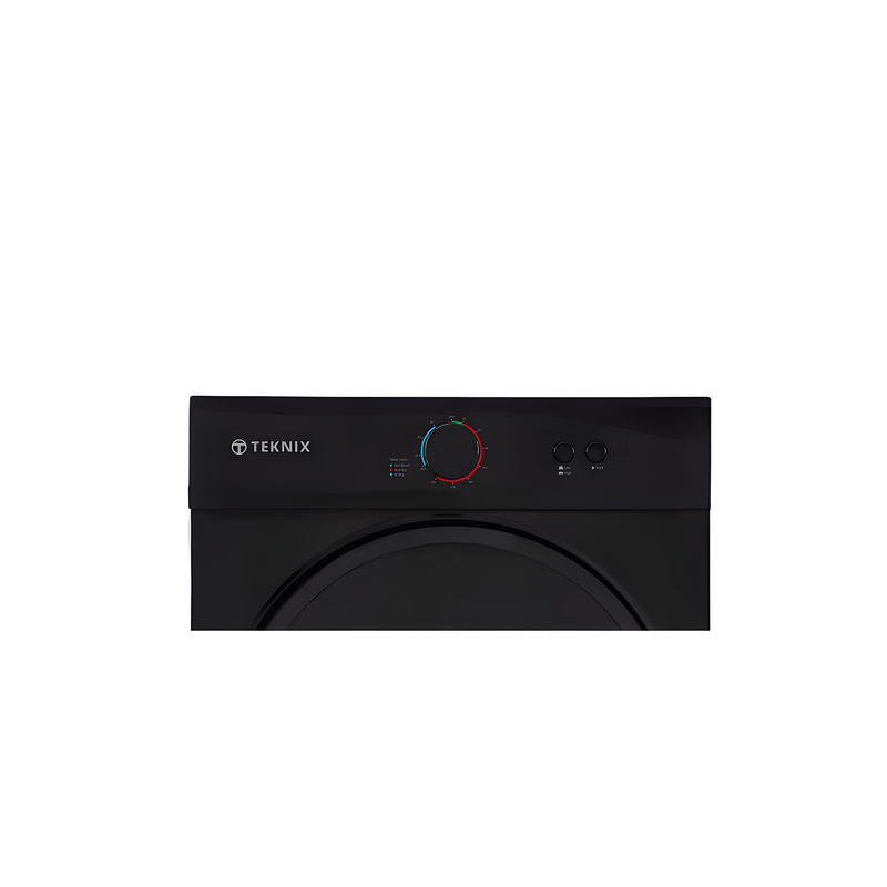 Teknix TKV3B - Black 3KG Tumble Dryer - Vented - C Energy