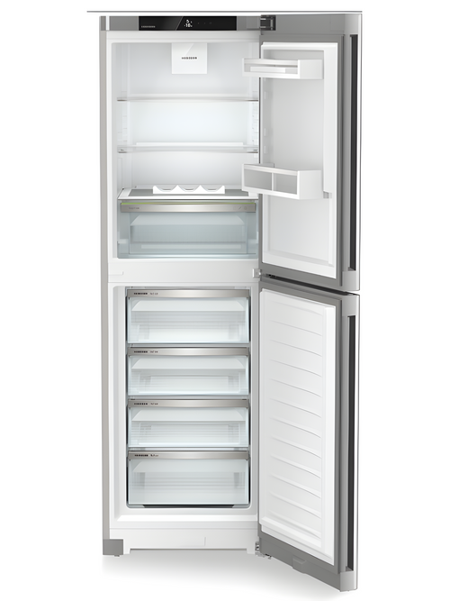 Liebherr CNSFD5204 - Silver Freestanding Frost Free Fridge Freezer - D energy