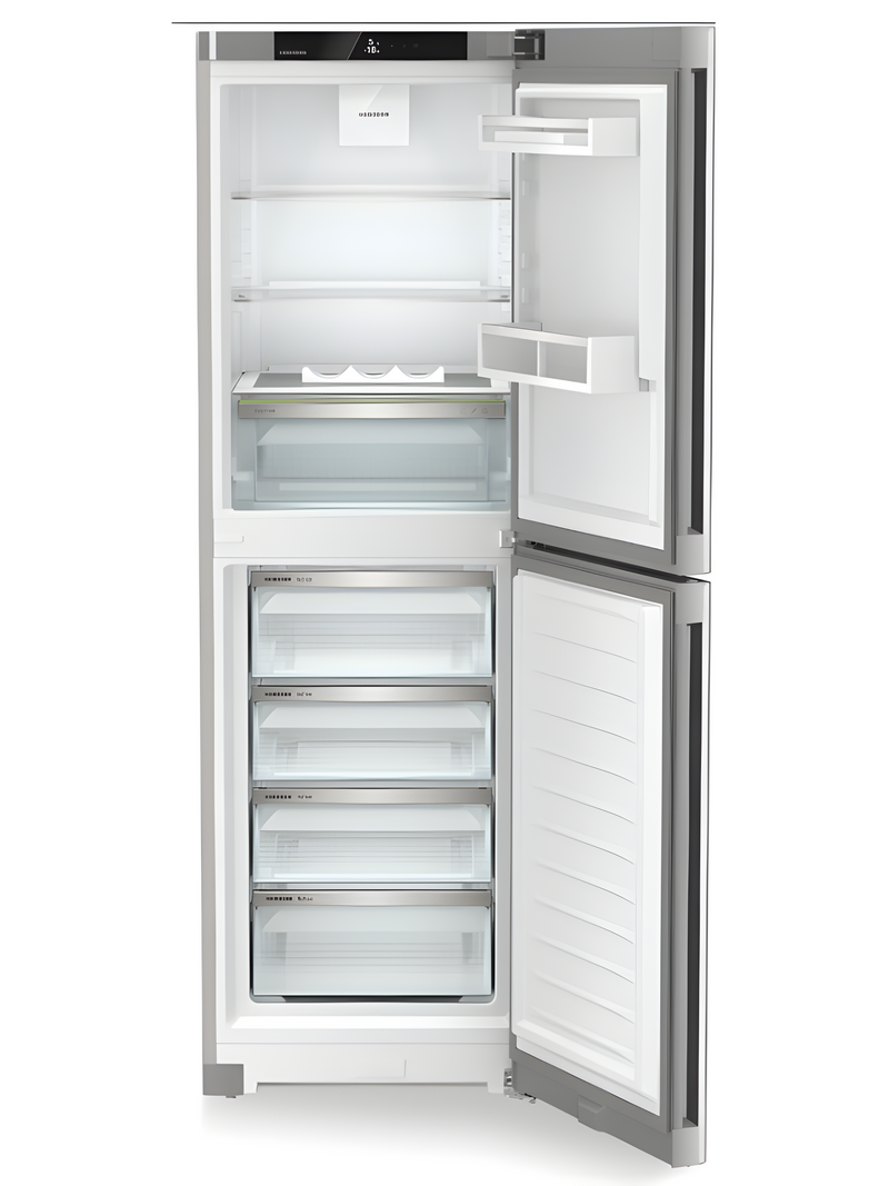 Liebherr CNSFD5204 - Silver Freestanding Frost Free Fridge Freezer - D energy