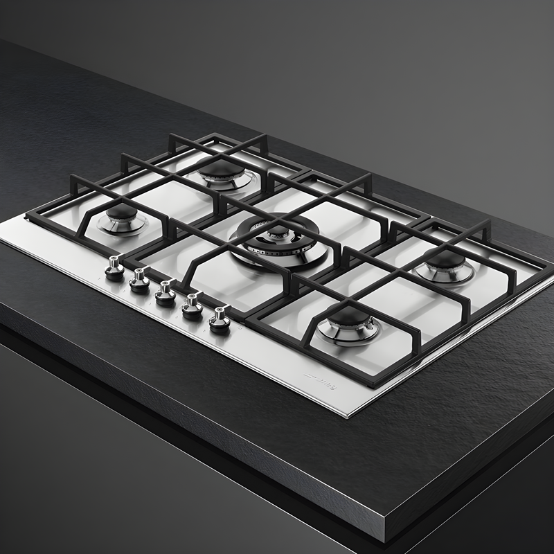 Smeg PX375 - Stainless steel 5 Zone Gas Hob