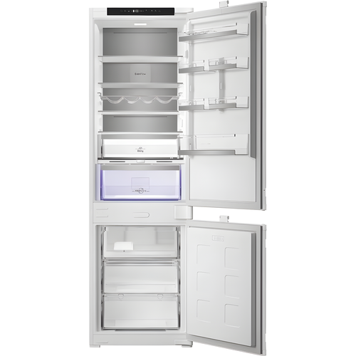 Hotpoint HPK2 5293 B5UK - Zinc Metal 70/30 Integrated Fridge Freezer - 270L - D Energy
