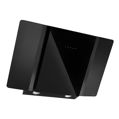 Caple OM900 - Black Glass Chimney Extractor - 90cm - C Energy