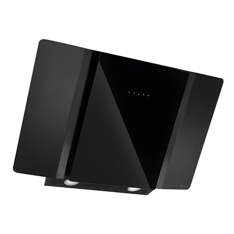 Caple OM900 - Black Glass Chimney Extractor - 90cm - C Energy