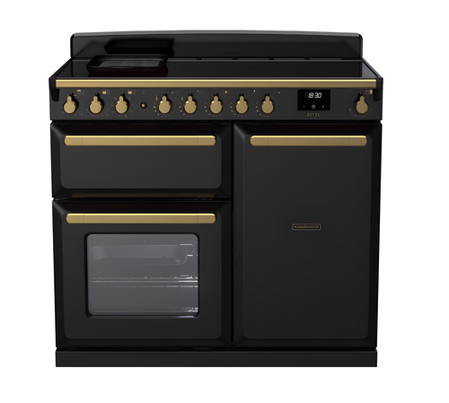 Rangemaster ESDL100EIPGBL/AB1 Estel Deluxe 100cm Induction Black/Antique Brass