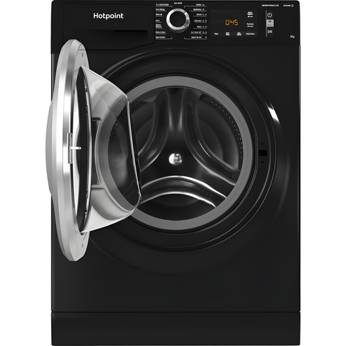 Hotpoint NM11 948 BC A UK - Black Freestanding 9KG Washing Machine - 1400 RPM - A energy