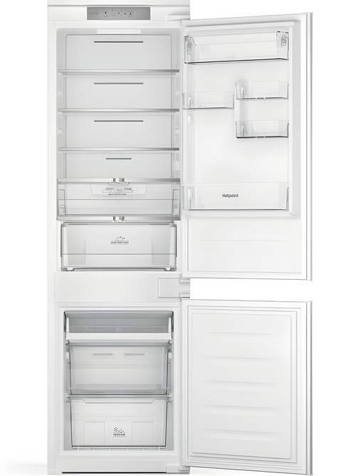 Hotpoint HTC18 T322 UK - White Integrated 70/30 Frost Free Fridge Freezer - E energy