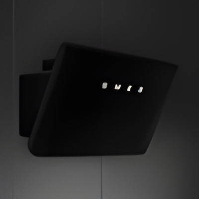Smeg KFAB84MB - Black 70cm Chimney Cooker Hood - 605 m³/h - A Energy