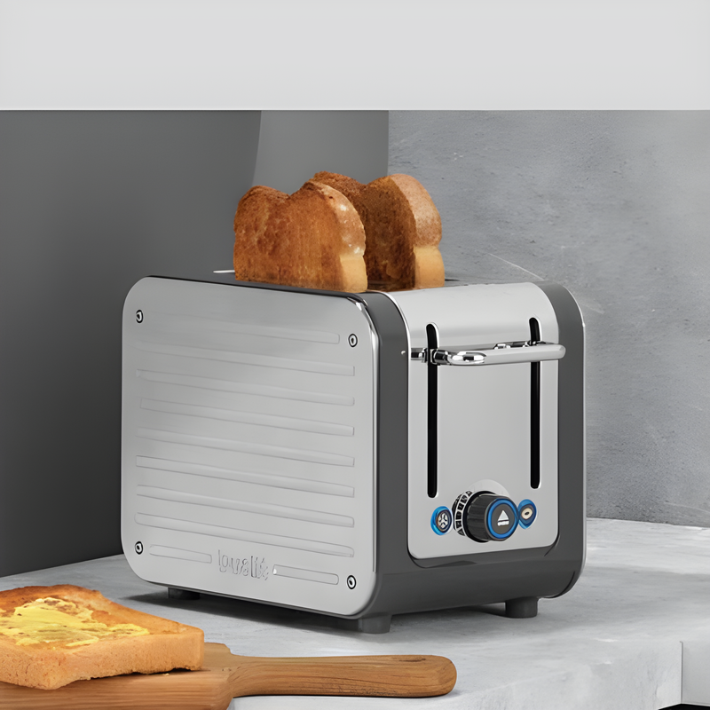 Dualit DA2526 - Grey 2 Slice Toaster - Peek & Pop® - 1200W