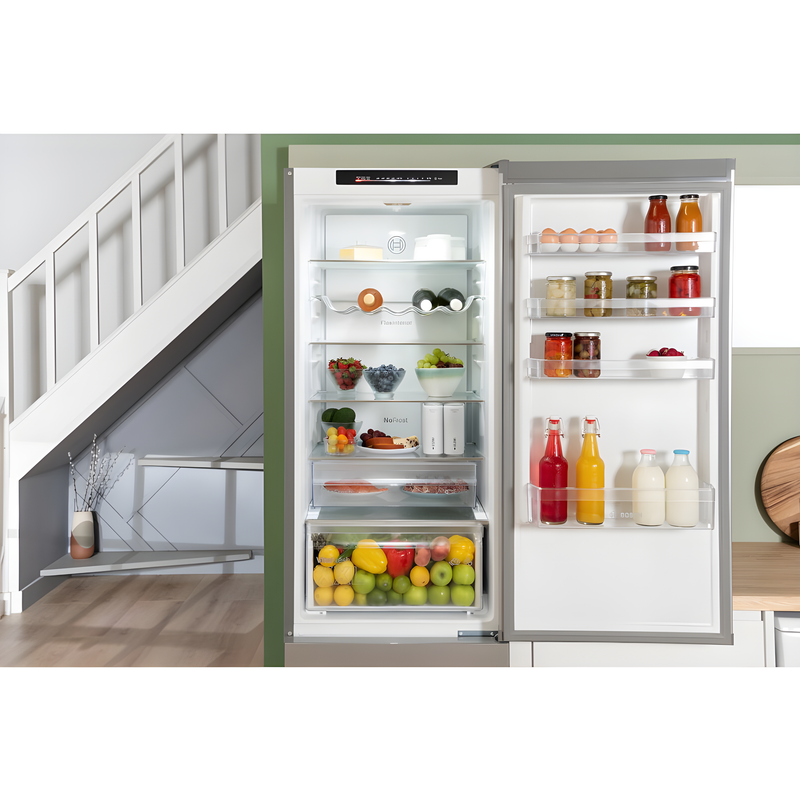 Bosch KGN392LDFG - Silver Freestanding 70/30 Frost Free Fridge Freezer - D energy
