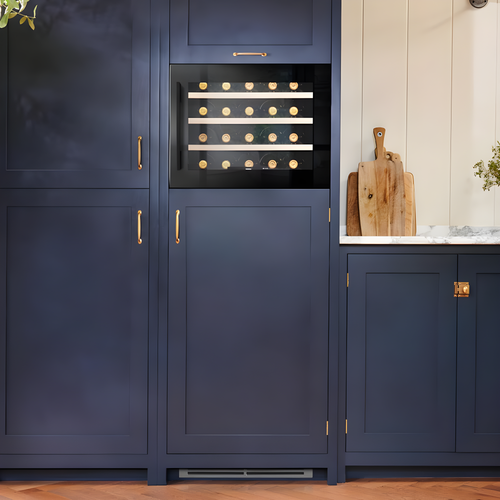 Caple WC6411BG - Black Single Zone Wine Cooler - 21 Bottles - F Energy Rating
