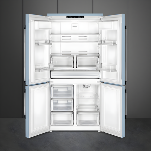 Smeg FQ960PB6 - Blue American Fridge Freezer - 572L - E Energy