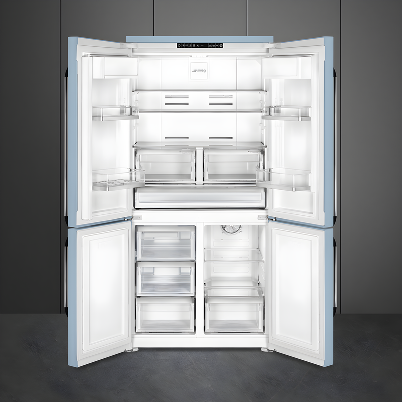 Smeg FQ960PB6 - Blue American Fridge Freezer - 572L - E Energy