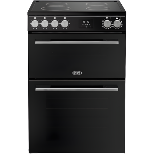 Belling BEL FSA VISION 60Ei BSS 444412059 - Black Induction Electric Cooker - Double Oven - A Rated