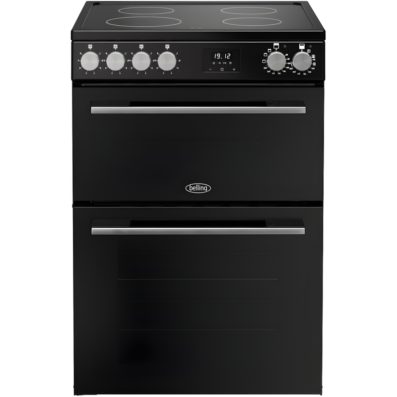 Belling BEL FSA VISION 60Ei BSS 444412059 - Black Induction Electric Cooker - Double Oven - A Rated