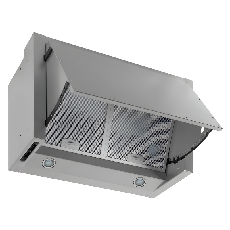 Caple INCH - Silver Grey Integrated Extractor - 329m³/h - C Energy Rating