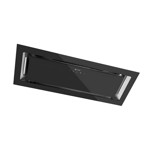 Caple BU756BK - Black Glass 75cm Built-Under Cooker Hood - 590m³/h - A++ Energy