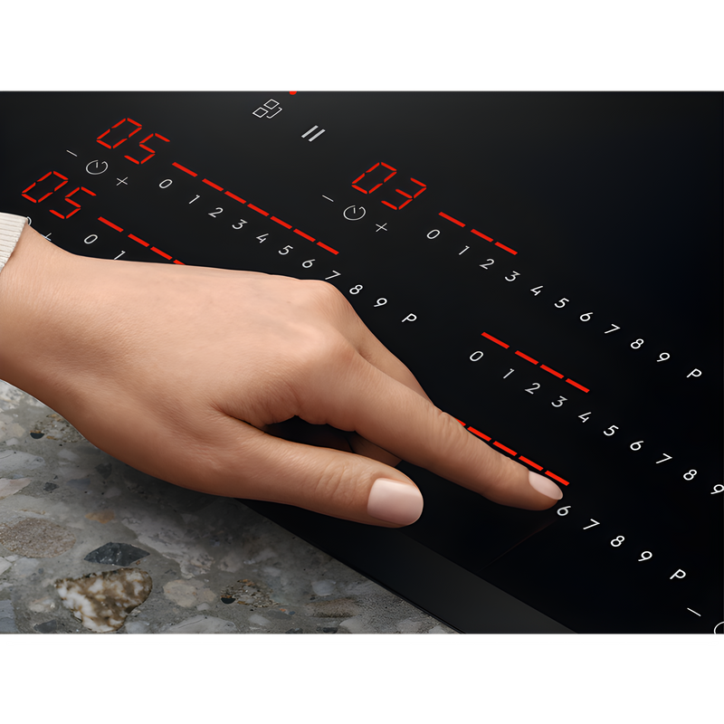 Electrolux EIV84550 - Black Induction Hob - 80cm - 5 Zones