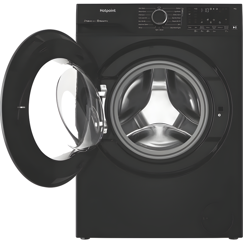 Hotpoint HB93WBCAREUK - Black 9KG Washing Machine - 1400RPM - A energy