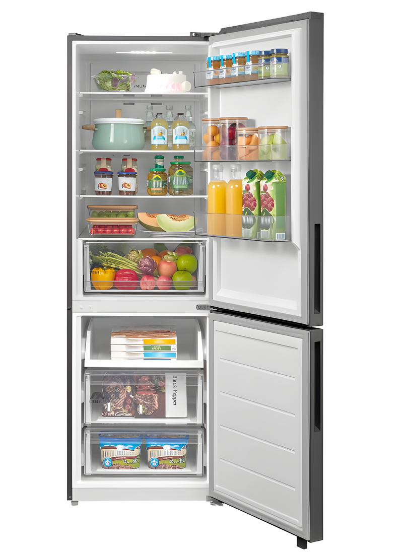 Midea MDRB548MME46 - Inox Fridge Freezer - 401L - E Energy