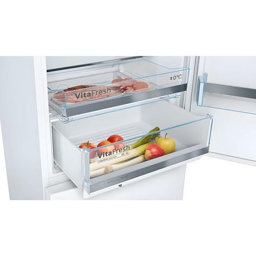 Bosch KGE49AWCAG - White Freestanding 60/40 Frost Free Fridge Freezer - C energy