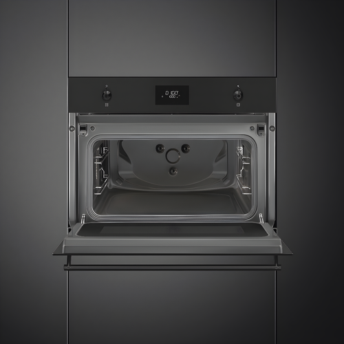 Smeg SO4301M0N - Matt Black Microwave with grill Oven - 40 litres - Built-in