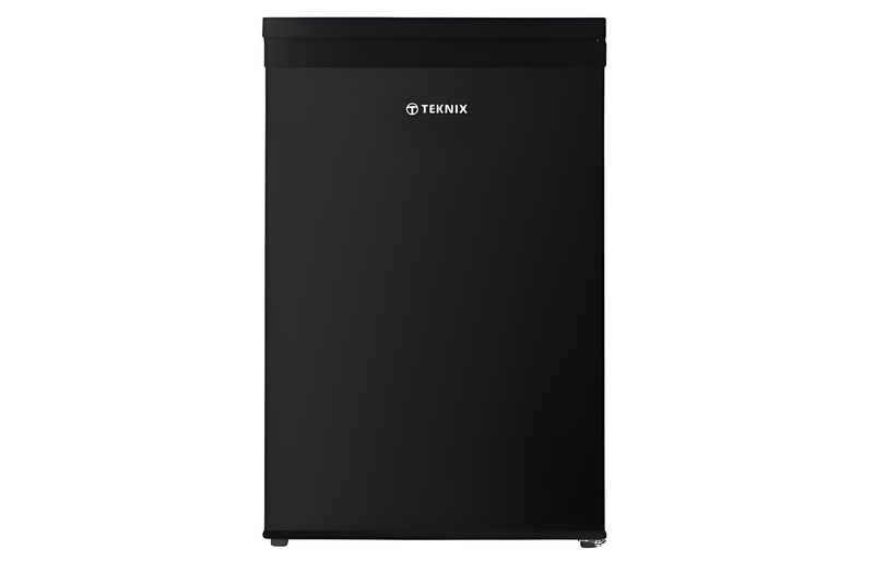 Teknix UC55L5B - Black Undercounter Larder Fridge - 127L - E Energy Rating