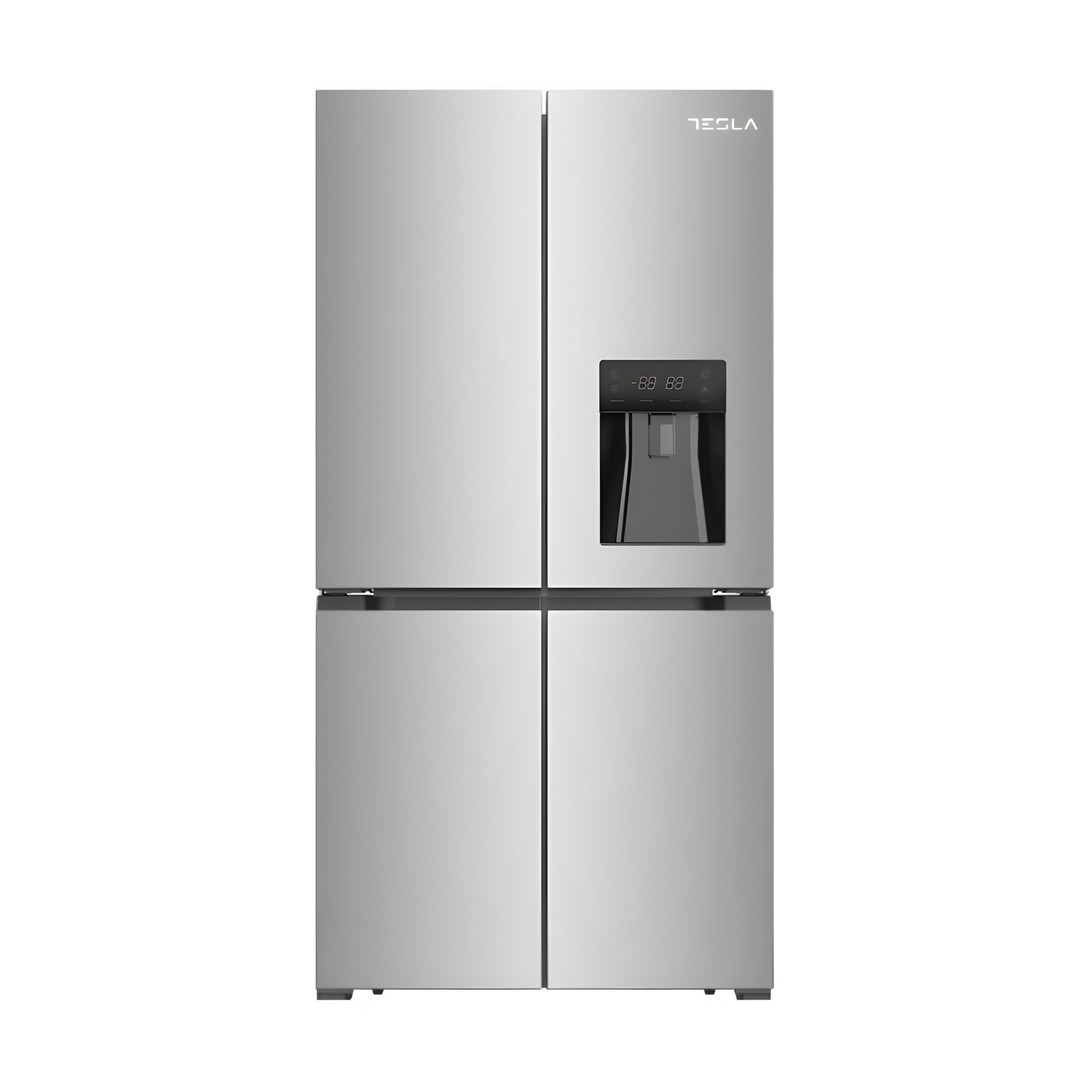 Tesla T560FDX - Stainless Steel American Fridge Freezer - 560L - E Energy Rating
